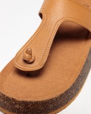 BROWN WOMEN'S SLIDES - PATRICIA