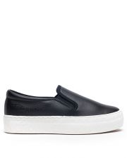BLACK WOMEN'S SLIP-ON - HELIA PU