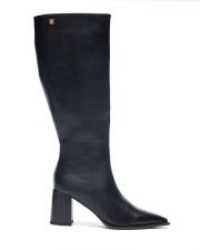 BLACK WOMEN'S HIGH HEELED BOOTS - LUCIA