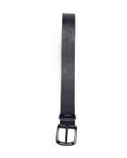 BLACK MEN'S LEATHER BELT