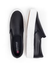 BLACK WOMEN'S SLIP-ON - HELIA PU