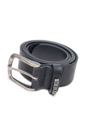 BLACK MEN'S LEATHER BELT