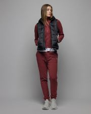 BORDEAUX WOMEN'S ZIP SWEATER