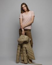 PINK WOMEN'S V-NECK SHORT SLEEVE T-SHIRT