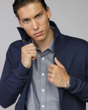 BLUE MEN'S ZIP SWEATER