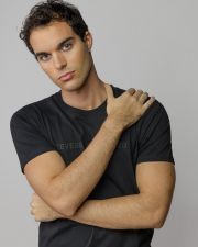 BLACK MEN'S SHORT SLEEVE T-SHIRT