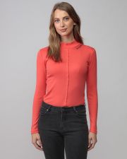 CORAL WOMEN'S LONG SLEEVE TURTLENECK T-SHIRT