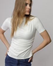 WHITE WOMEN'S SHORT SLEEVE T-SHIRT