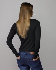 BLACK WOMEN'S LONG SLEEVE T-SHIRT