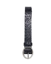 BLACK WOMEN'S LEATHER BELT