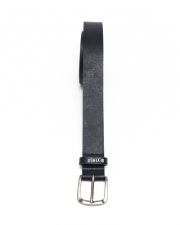 BLACK MEN'S LEATHER BELT