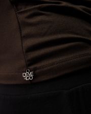 BROWN WOMEN'S LONG SLEEVE T-SHIRT