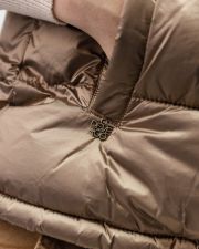 GREY WOMEN'S HOODED VEST