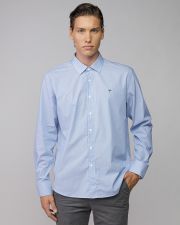 BLUE MEN'S COTTON SHIRT
