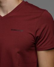 BORDEAUX MEN'S V-NECK SHORT SLEEVE T-SHIRT