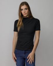 BLACK WOMEN'S SHORT SLEEVE T-SHIRT