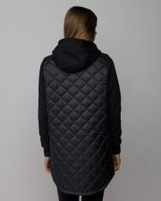 BLACK WOMEN'S TRANSITIONAL COAT