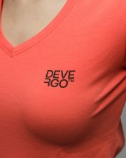 CORAL WOMEN'S V-NECK SHORT SLEEVE T-SHIRT