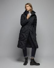 BLACK WOMEN'S LONG WINTER COAT