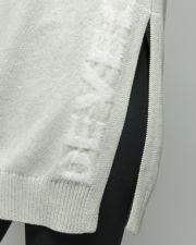 BEIGE WOMEN'S KNITTED DRESS