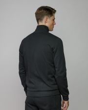 BLACK MEN'S ZIP SWEATER