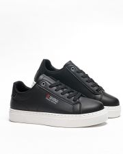 BLACK MEN'S SNEAKERS - STEAM