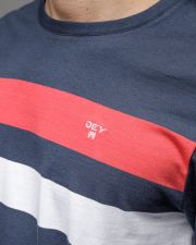 MULTICOLOR MEN'S LONG SLEEVE STRIPED T-SHIRT