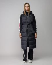 BLACK WOMEN'S LONG VEST