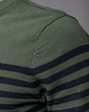 KHAKI MEN'S STRIPED KNITTED SWEATER