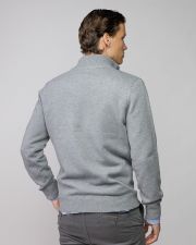 GREY MEN'S KNITTED SWEATER