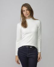 WHITE WOMEN'S KNITTED SWEATER