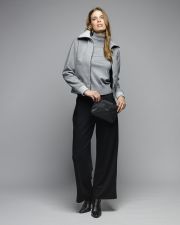 SILVER WOMEN'S KNITTED TURTLENECK SWEATER