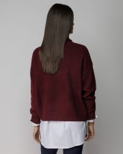 BORDEAUX WOMEN'S KNITTED SWEATER