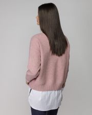 PINK WOMEN'S KNITTED SWEATER