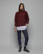 BORDEAUX WOMEN'S KNITTED SWEATER