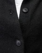 BLACK WOMEN'S KNITTED BUTTON CARDIGAN