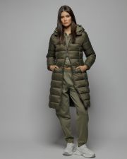 KHAKI WOMEN'S LONG WINTER COAT