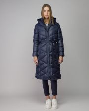 BLUE WOMEN'S LONG WINTER COAT