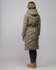 GREY WOMEN'S LONG WINTER COAT