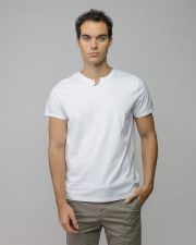 WHITE MEN'S SHORT SLEEVE T-SHIRT