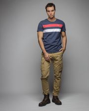 MULTICOLOR MEN'S STRIPED SHORT SLEEVE T-SHIRT