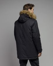 BLACK MEN'S LONG COAT
