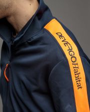 BLUE MEN'S ZIP SWEATER