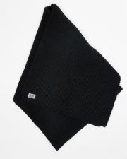 BLACK WOMEN'S KNITTED SCARF