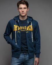 BLUE MEN'S ZIP SWEATER