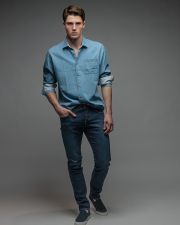 BLUE MEN'S SHIRT