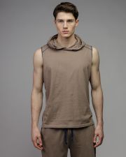 BROWN MEN'S SINGLET