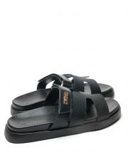 BLACK WOMEN'S SLIPPERS  - HARPER