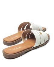 WHITE WOMEN'S SLIPPERS  - BRIELLE