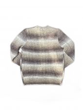 BEIGE MEN'S KNITTED PULLOVER